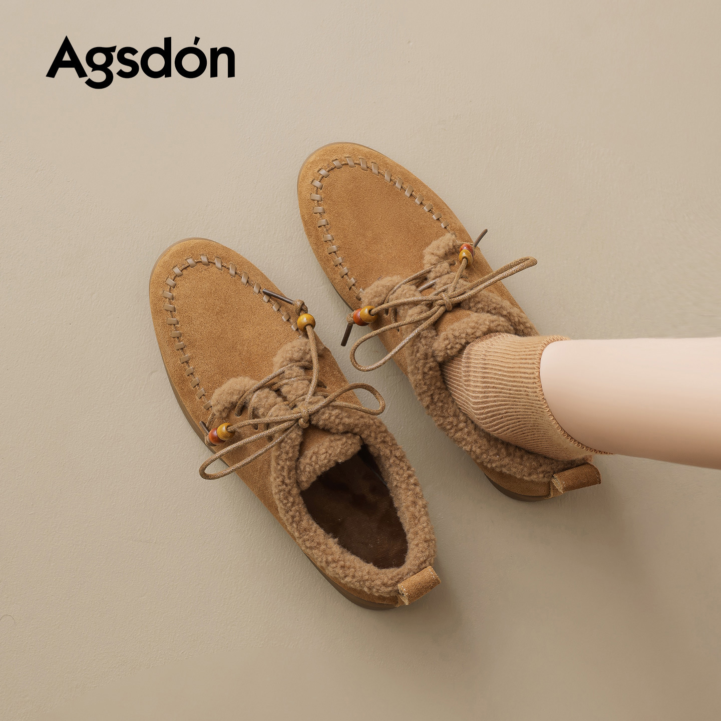 Zapatos de algodón retro de invierno de 2025 para mujeres, un zapato de botellas de lana Birken