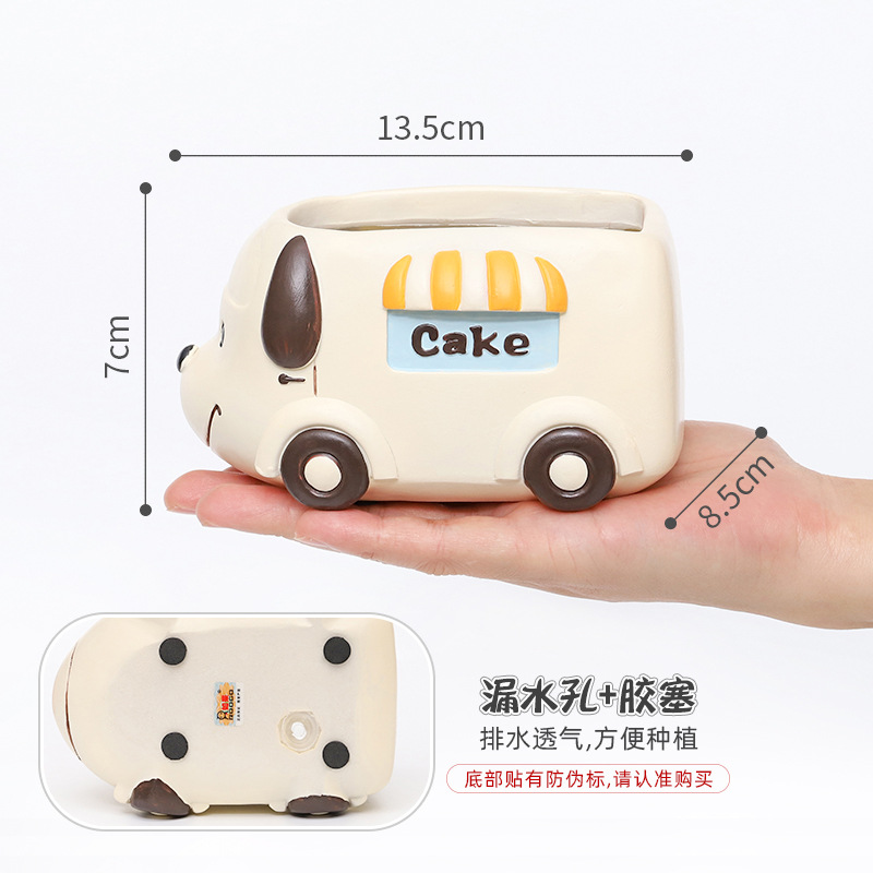 Chậu Cây Resin Chậu cây mọng nước hình động vật resin, chậu mini trang trí văn phòng, nhà và ban công (RG-76)