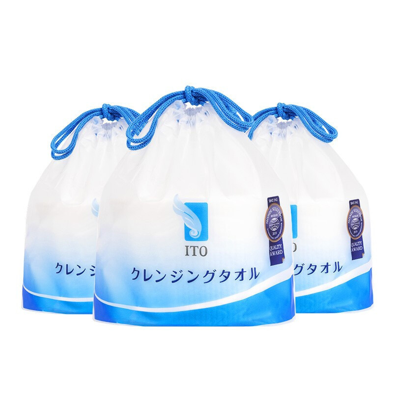 进口日本ITO洗脸巾卷装棉柔巾洁面巾干湿两用美容一次性纸巾代发