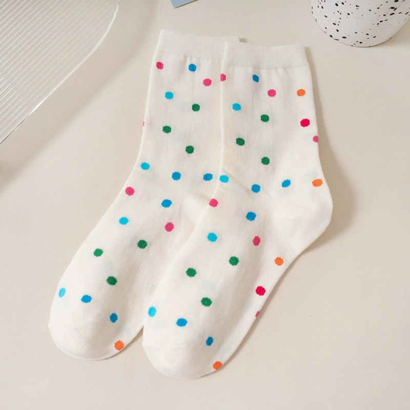 Tide, summer thin Japanese knee socks, mid-length