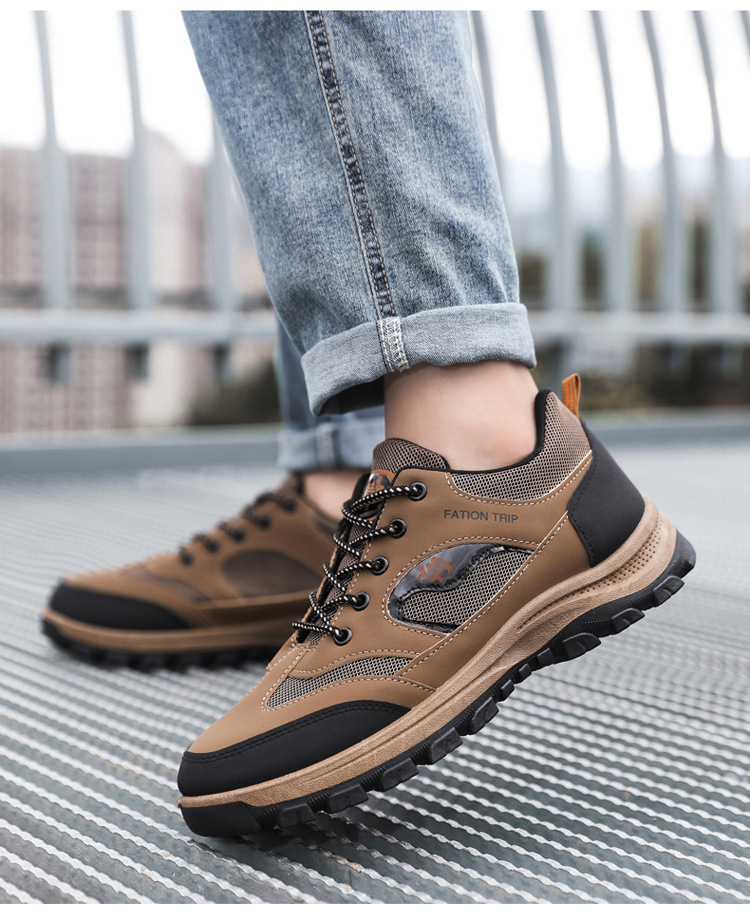 Chaussures pour hommes, chaussures de sport décontractées, chaussures tendance d'extérieur doublées en polaire, chaudes, à semelle épaisse, pour la course et la randonnée, en coton simple_voghion.com