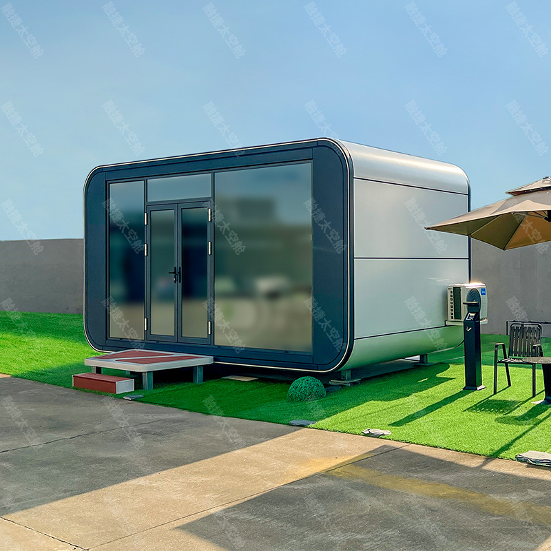 Rongjie cápsula espacial sala móvil hogar área escénica casa de familia sala de cielo estrellado sala móvil tienda de contenedores fabricante de almacén de Apple