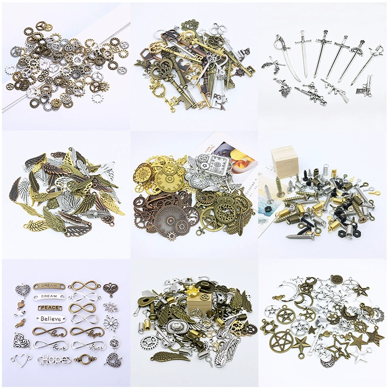 Diy стимпанк части шестерни барочная боль сумка ювелирные аксессуары ручной работы робот ожерелье материал кулон