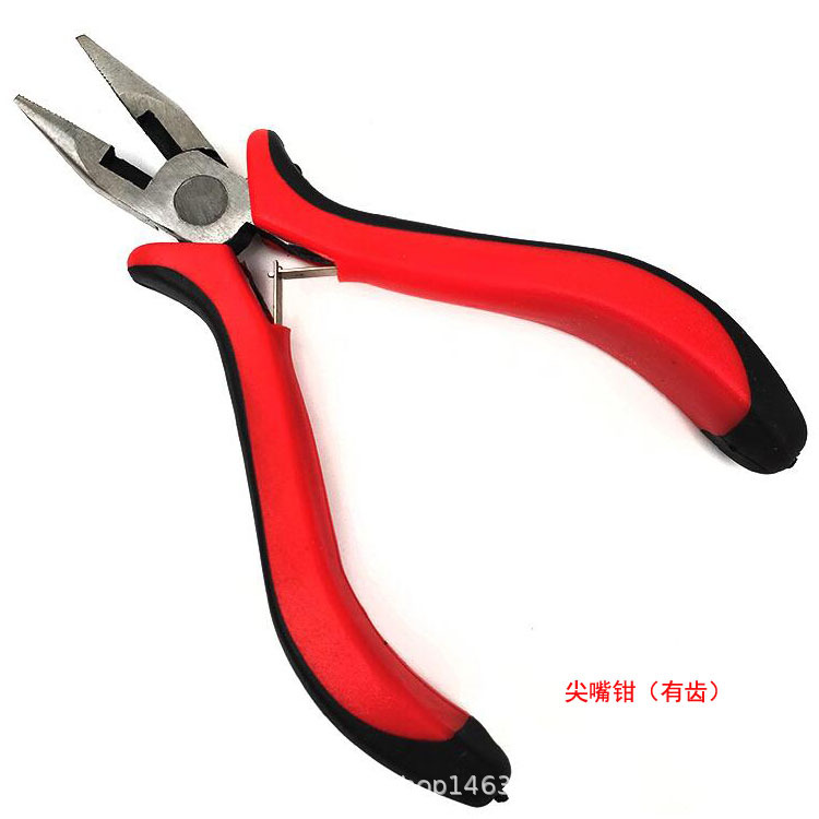 尖嘴钳 斜口钳  红柄饰品钳  挂圈钳子 迷你饰品器具批发