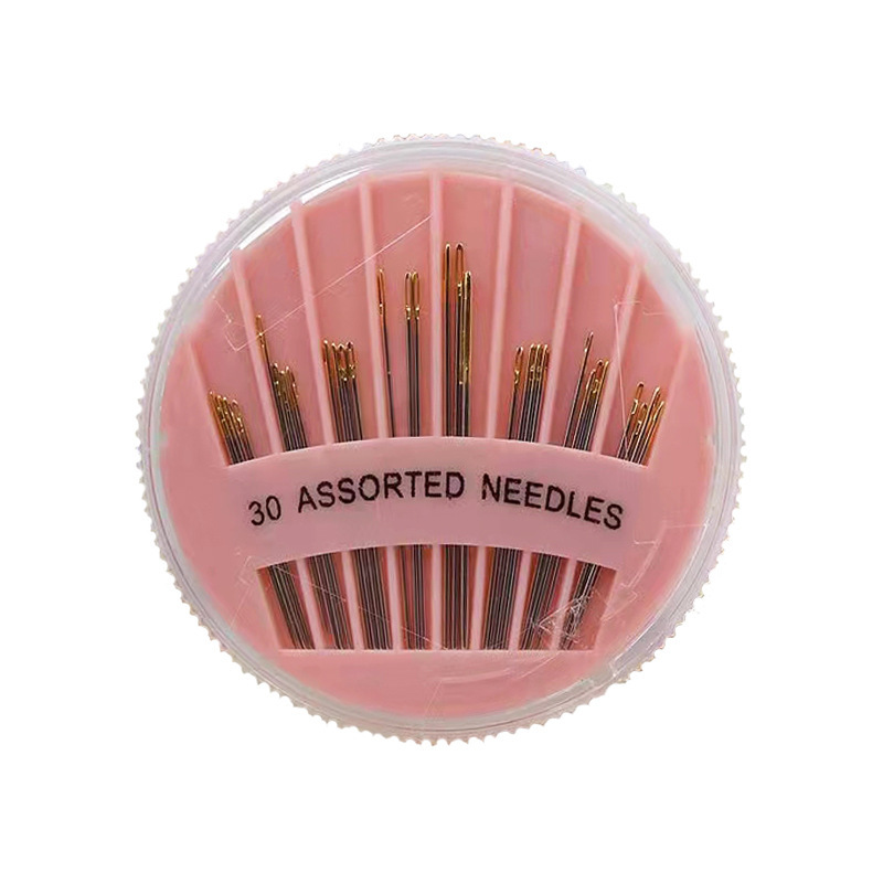 Fabricante al por mayor herramientas diy diarias en el hogar aguja de sutura manual aguja de disco aguja caja de aguja multicolor al por mayor