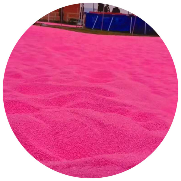 fuchsia beach coloured sand
