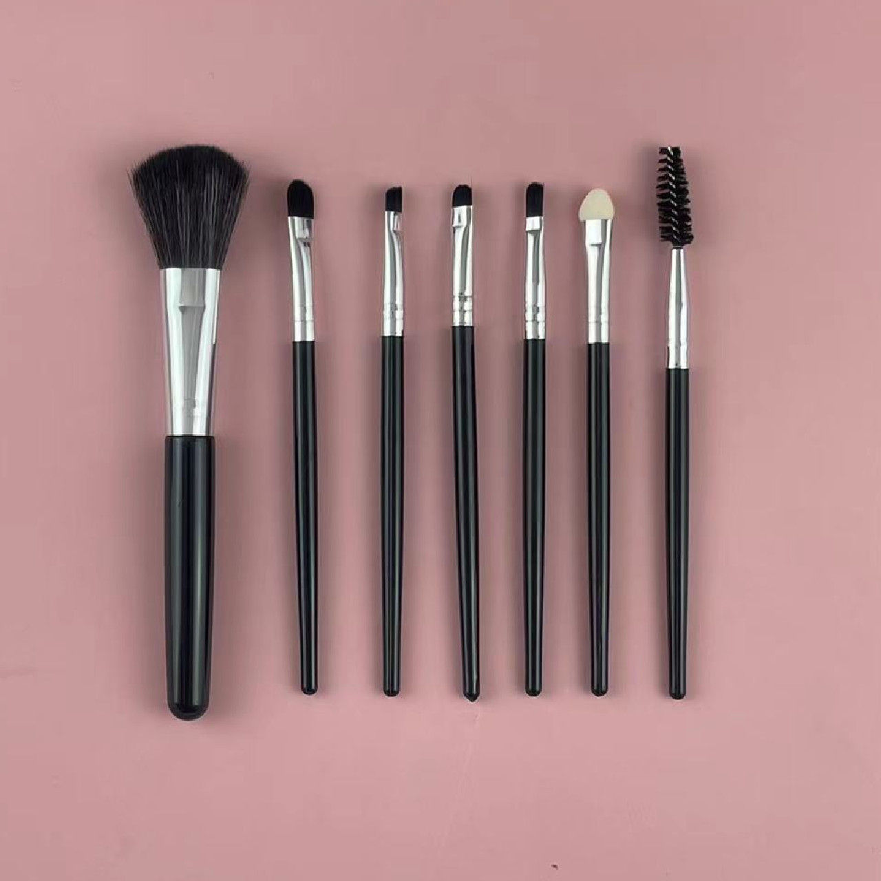 7 pinceles de maquillaje traje portátil delineador de ojos pestañas ceja maquillaje cepillo herramientas de maquillaje pequeño conjunto cepillo image 5