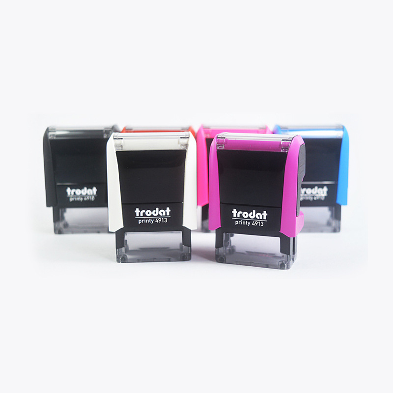 Sello de tinta de retorno de Zhuoda 4913 rectangular impresión de flip una variedad de especificaciones de sello de oficina de texto fecha sello al por mayor