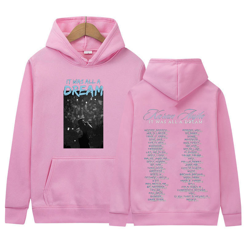 Karan Aujla It Was All A Dream Tour Álbum Suéter para hombres y mujeres Sudadera de moda retro