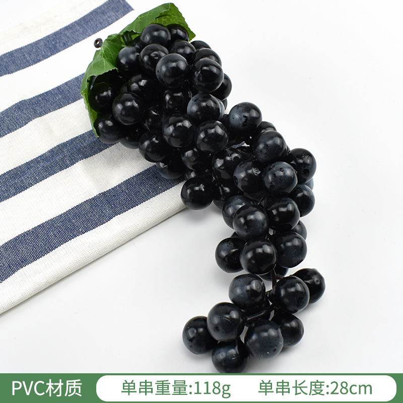 Black 85 -grain black grape skewers