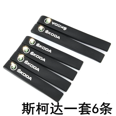 Car Anti-collision Strip Sticker Rearview Qapı və bamper qoruyucu zolaqlar - skoda-6-pack
