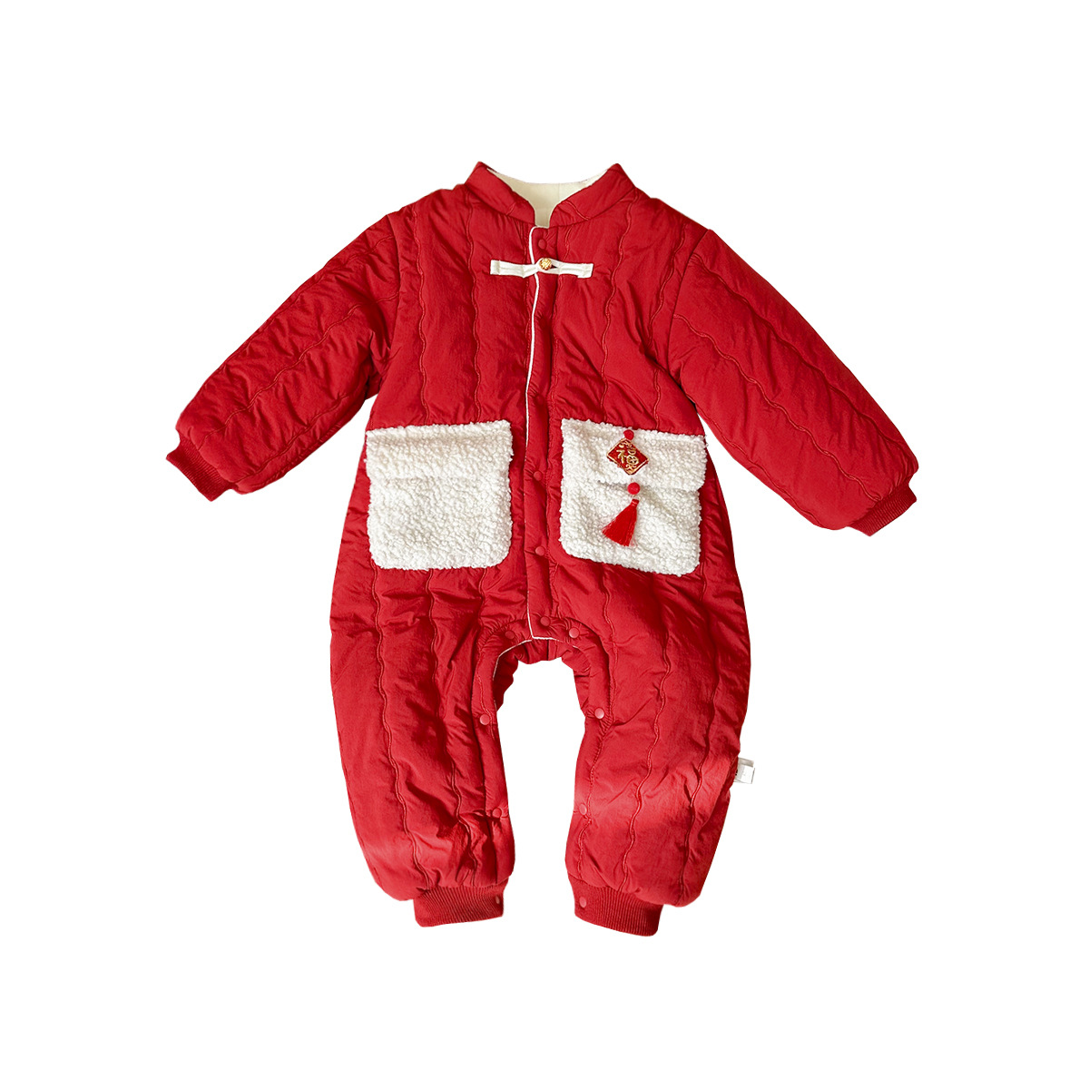 (2개) 신년 옷 겨울 옷 소년  원피스 옷 기모 붉은 새해 옷  복 원피스