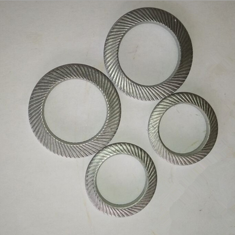 双面齿垫圈 齿垫 防松垫圈65锰钢 锁紧垫片 DIN9250达克罗