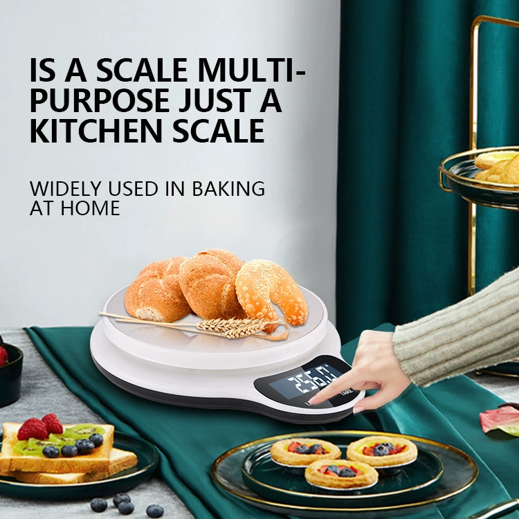 Бытовая кухня Хлебопекарные весы 5kg Малые зарядные пищевые весы из нержавеющей стали электронные весы для кофе питательные весы грамм взвешивание