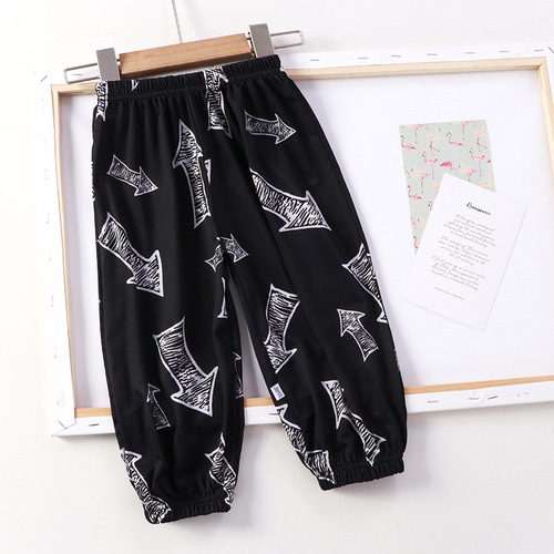  Summer New Children's Pants Boys' Ice Silk Pants Men's Anti-Mosquito Pants Children's Clothing Wholesale Girls' Pants Casual