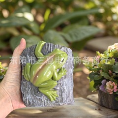 クロスボーダー新製品樹脂カエルペンホルダー植木鉢かわいいカエル植木鉢デスクトップ装飾装飾品ギフト