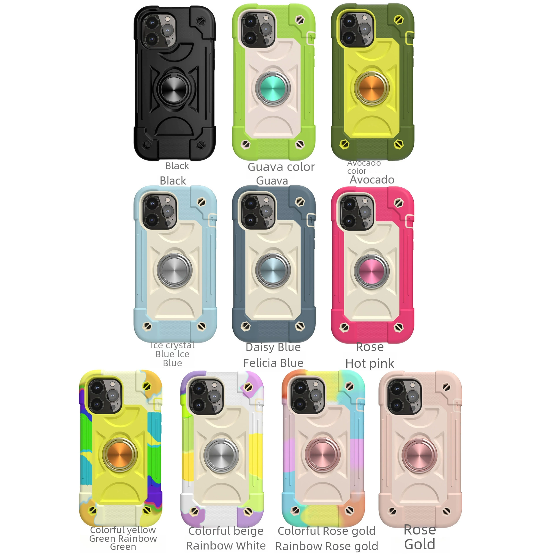 Яблоко, iPhone13, совместимый с iPhone13 Pro, чехол для телефона, защитная сумка, кольцо, трубка, воздушный мешок, 12 в 1, утолщение, защита осенью