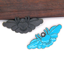 W60377 ͭ�ֹ�diy����ɫͷ�η��κ�������29*66mm�ŷ粽ҡ��Ҷ