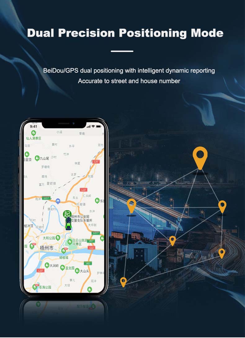 Tk918 2g Gps Locator Car Alarm Car Tracker 2W Mah Electric