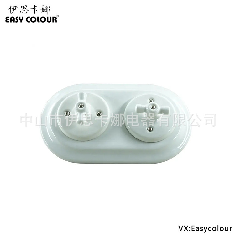 平齐安装复古复古陶瓷陶瓷壁灯开关带框架其他