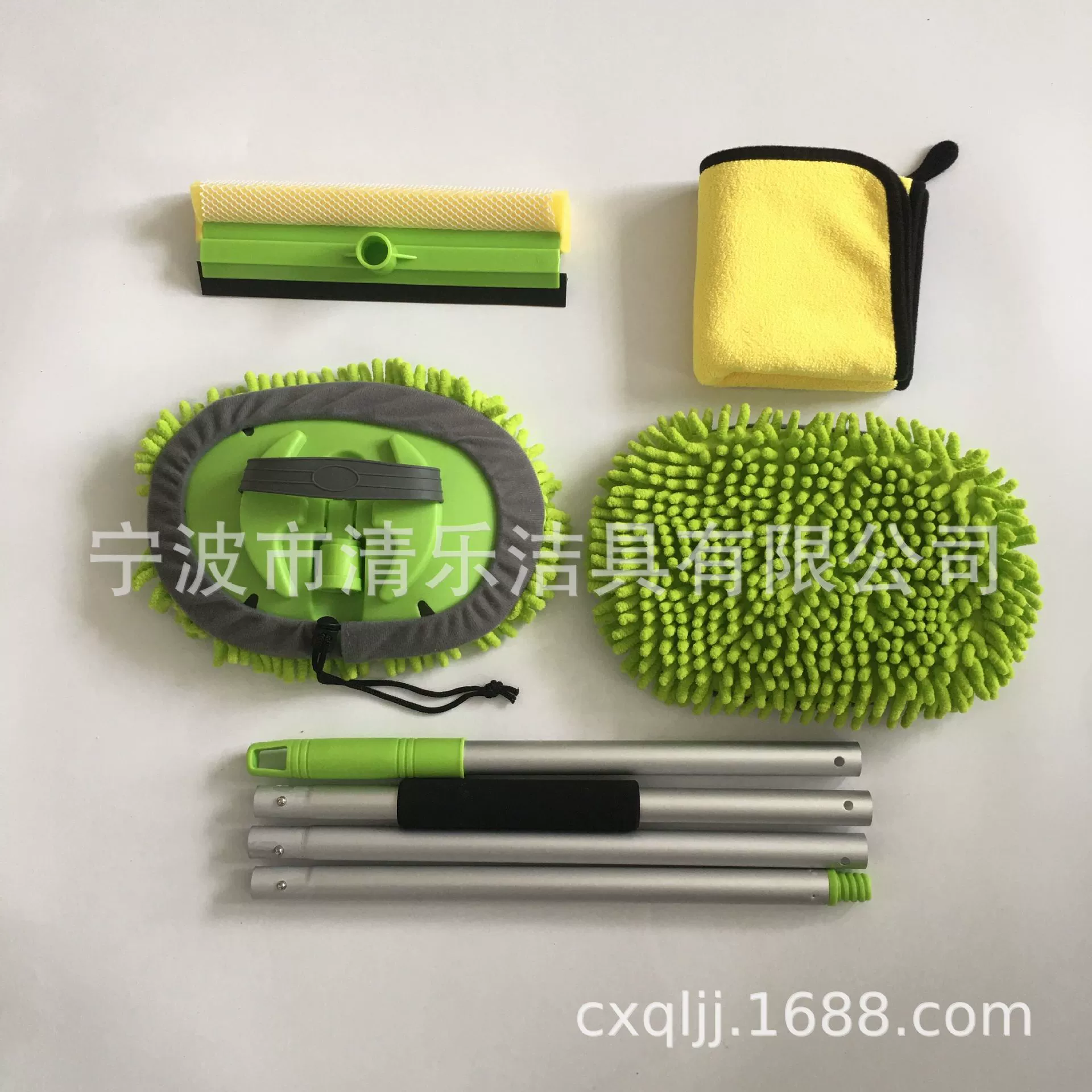 Amazon четырехсекционная ветвь стержень синель щетка для чистки автомобиля Автомойка Швабра очищающее окно полотенце костюм