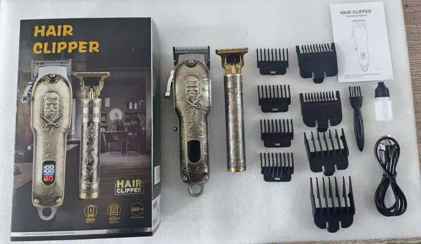 노인 머리 여성 기계