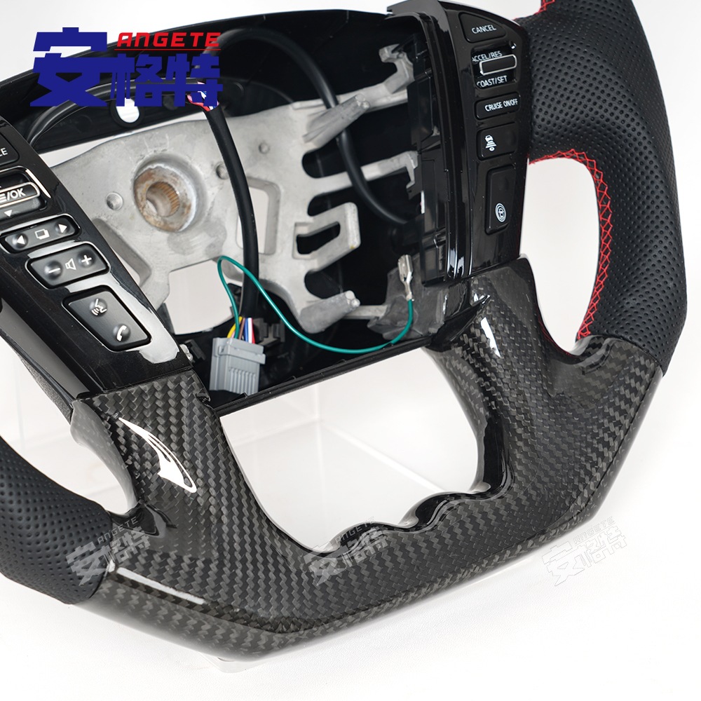 Suitable for Nissan Patrol Y62 Infiniti Qx56 Qx80 Carbon Fiber Modified Sports Car Steering Wheel
