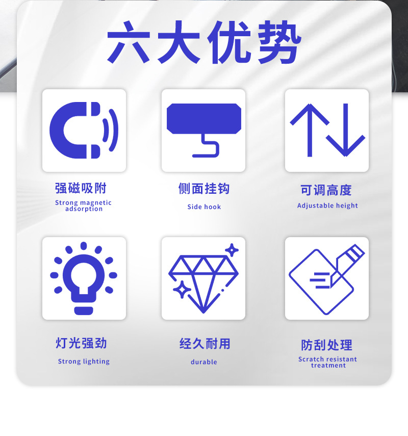 Factory Direct Cross-Border Car Roof Light with Printable Logo, Magnetic Suction Special Car Taxi Light