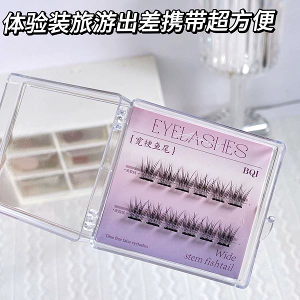 Glue-free - wide-stemmed fish tail (trial size)