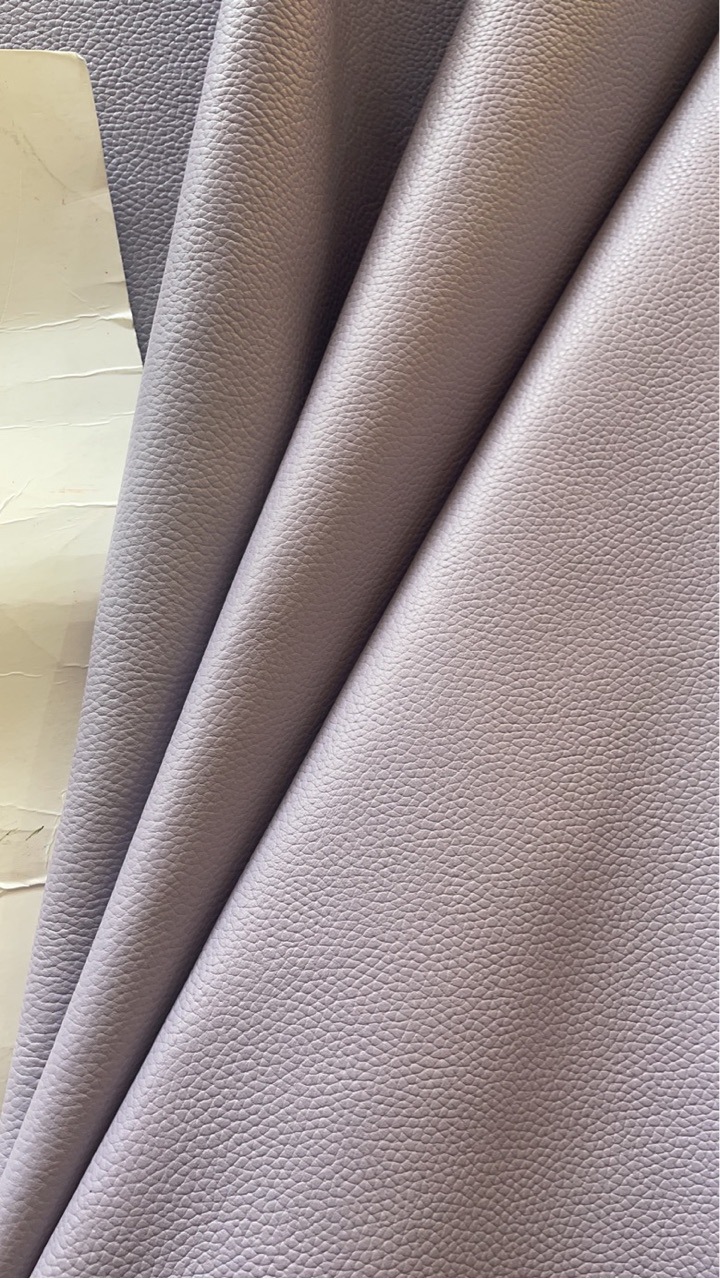 浅紫色荔枝纹頭層牛皮~箱包手袋皮带手机壳手工DIY真皮牛皮 正单