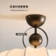 French bedroom chandelier retro high-class solid wood restaurant cloth lamp Nanyang style warm room master bedroom ceiling lamp