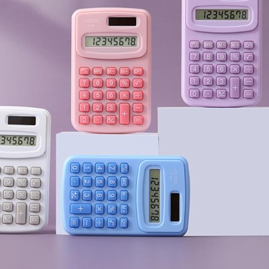 迷你小型计算器学生考试专用可爱高颜值会计办公计算机居家日用套