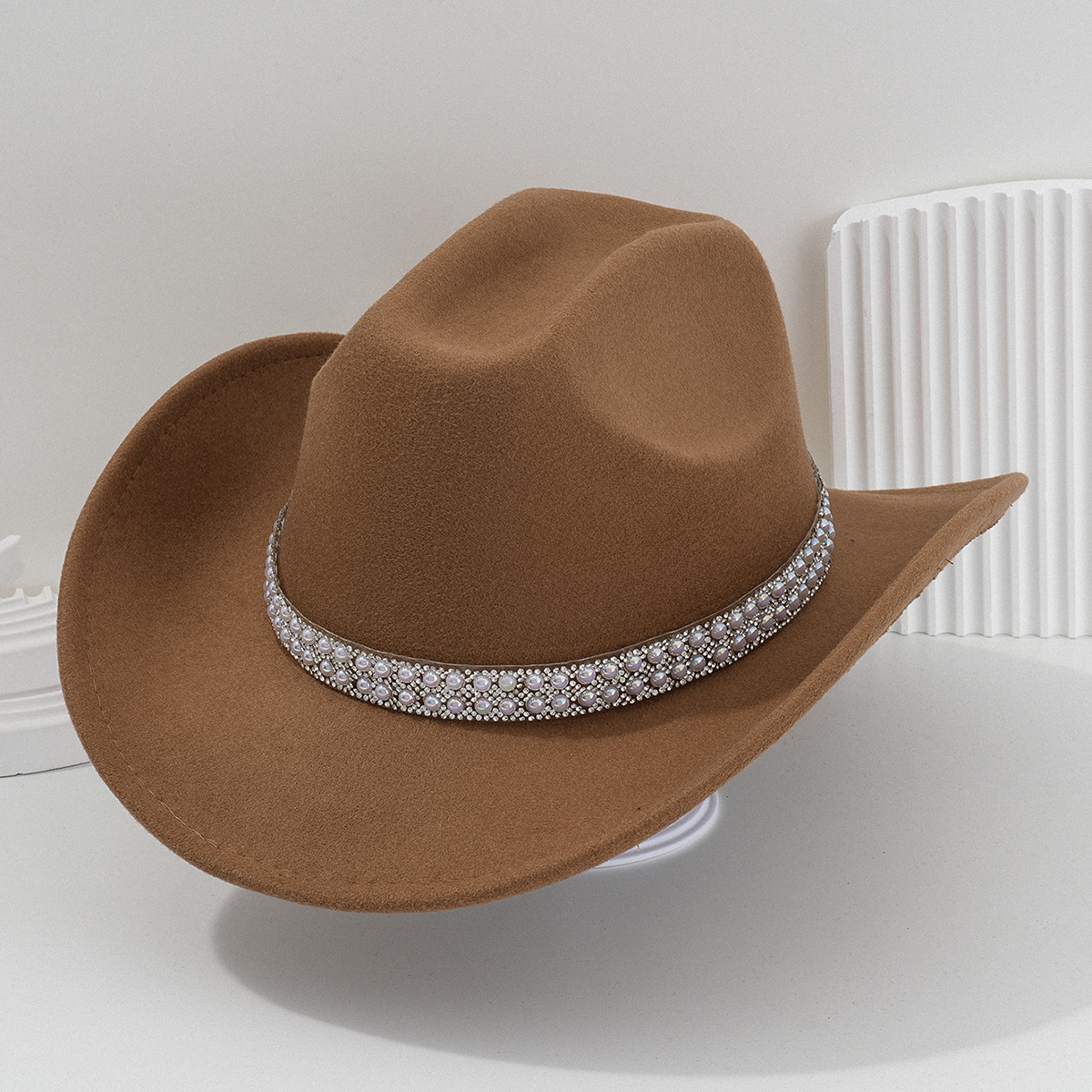 Sombrero de Vaquero para Novia de Poliéster Térmico para Bodas y Conciertos image 18