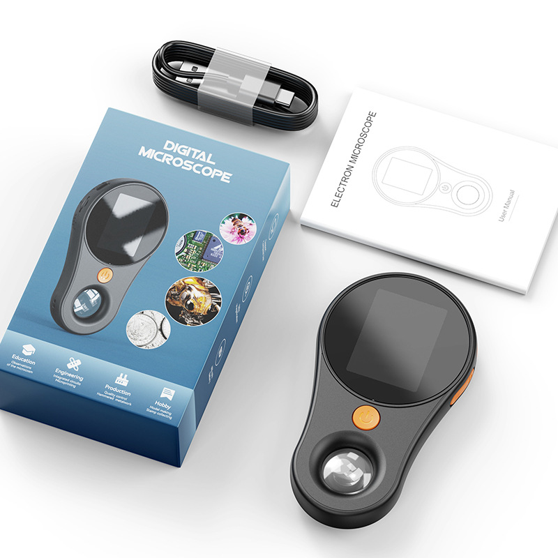 跨境370 高清2寸屏 数码放大镜鉴定专用手持便携印刷纺织拍照录像