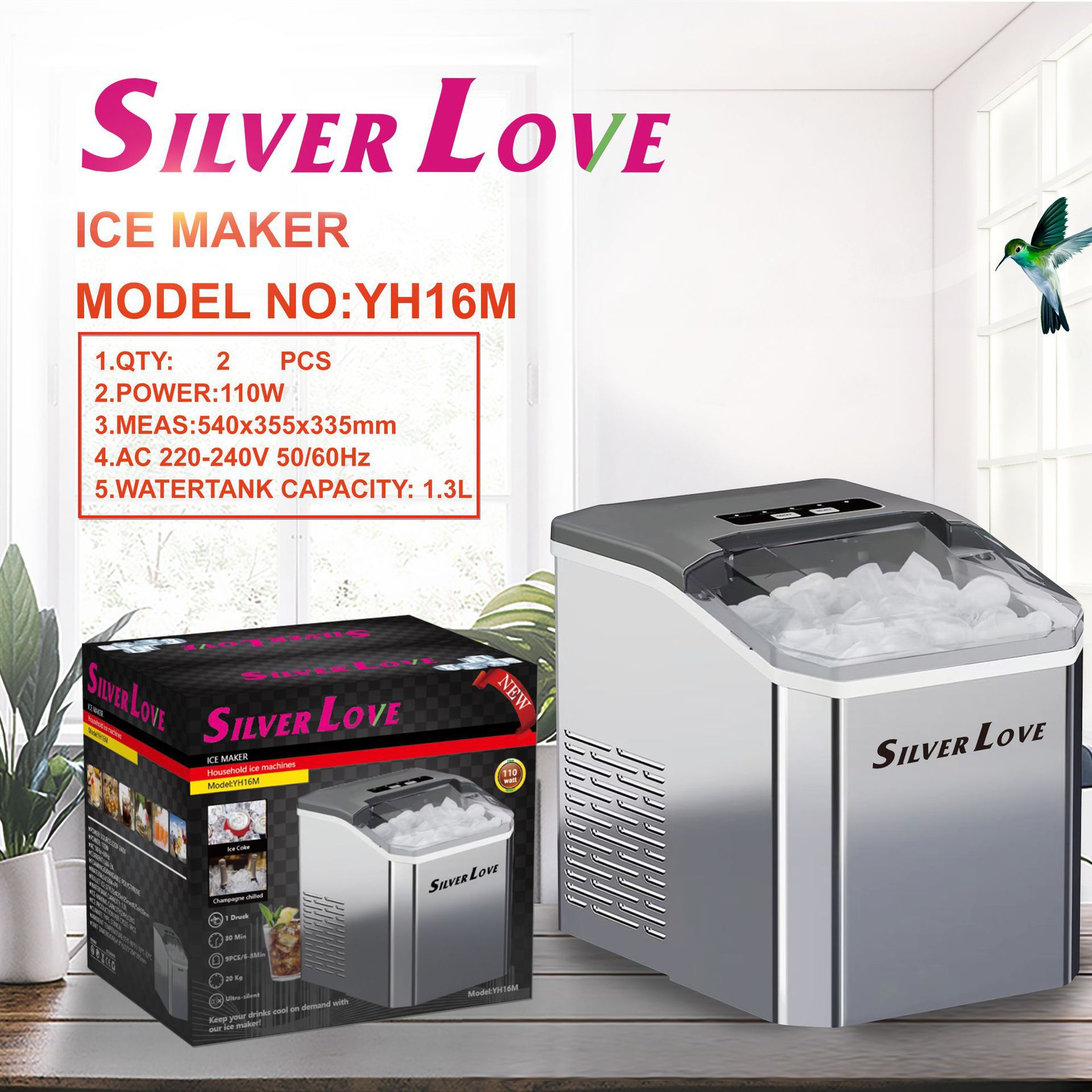Mini máquina de hielo transfronteriza portátil máquina de hielo pequeña máquina de hielo automática doméstica máquina de hielo de bala máquina de hielo