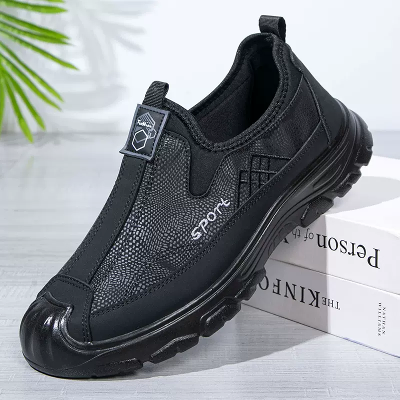 同款意迪森鞋类旗舰店秋季男士休闲鞋中老年透气软底软面防水爸爸