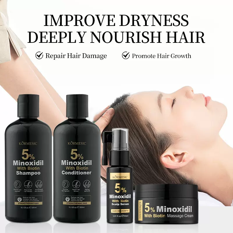 KORMESIC5%米诺&地尔全英文洗发水护发素shampoo跨境外贸厂家批发