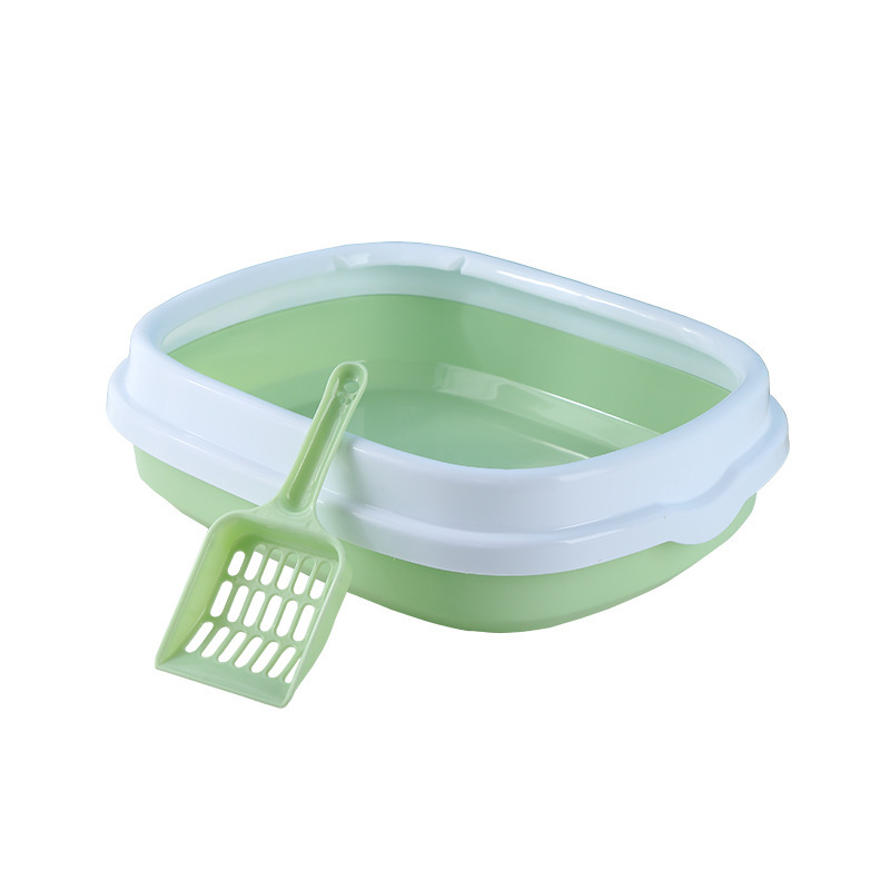 Nueva caja de arena para gatos de estilo nórdico gran caja de arena para gatos semicerrada extraíble antisalpicaduras