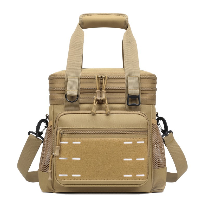 Camping al aire libre picnic paquete de hielo de gran capacidad de expansión picnic paquete de aislamiento térmico plegable paquete de almacenamiento táctico de aislamiento frío impermeable