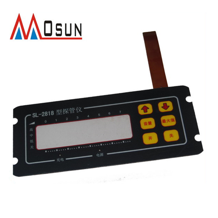 供应面贴薄膜开关控制面板PET标牌鼓包薄膜PC触摸按键面板开关PVC