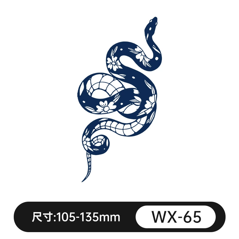 Waterproof fresh retroreflective herbal tattoo stickers for men and women, long-term effect