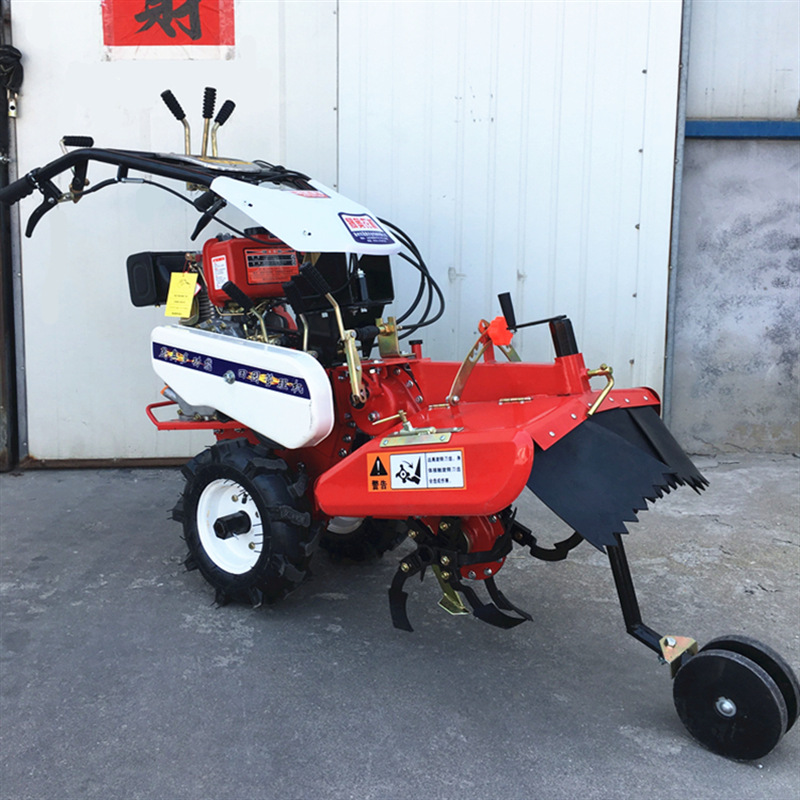 Máquina de zanja de jengibre cebolla fuente de fabricación de cultivador de tierra zanja una máquina multipropósito suelo suelto máquina rotativa