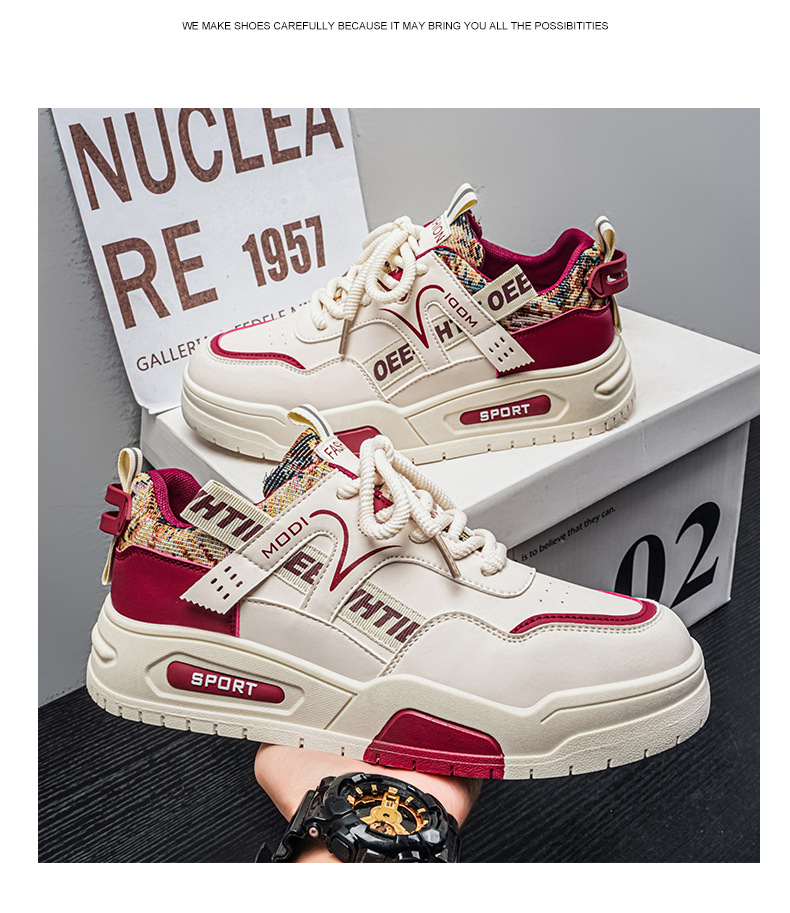 Men's Shoes 2026 New Spring Internet Celebrity Explosion Versatile Leather Casual Board Shoes Student Height Sports Trendy Shoes Men_vogvips.com