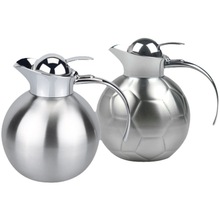 德国工艺高档不锈钢球形壶足球形真空双层保温壶咖啡壶创意液态氮