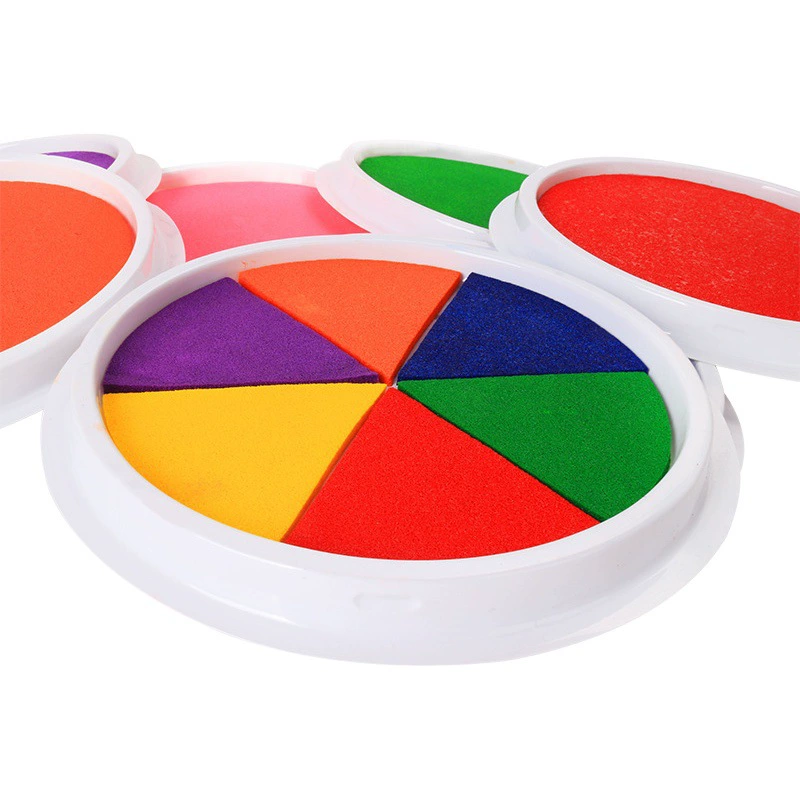 Детский стол для рисования пальцами, цветная Подушечка Для пальмовой живописи, моющаяся краска для рисования пальцами, печать стола в наличии на заводе