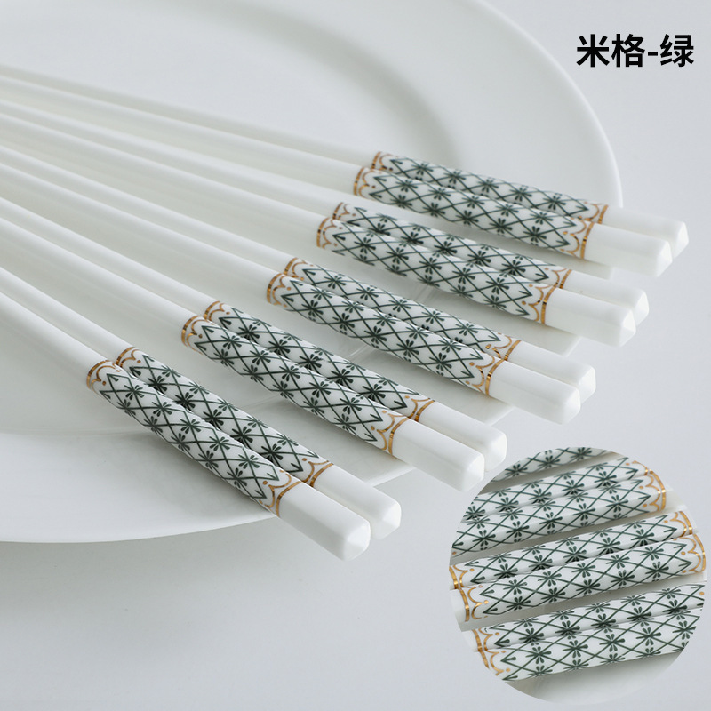 新しいアイデアの陶磁器の箸は滑り止めでカビが生えにくいです。|undefined