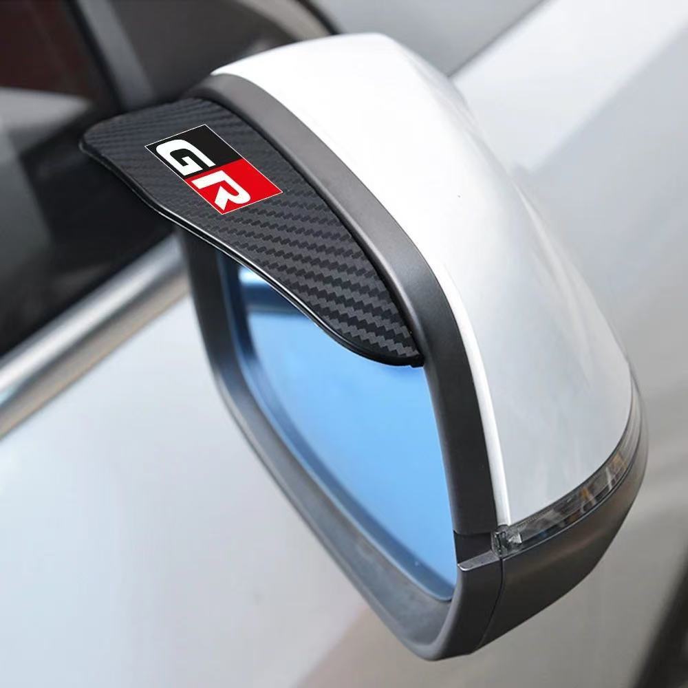 Customizable Cross-Border Car Rearview Mirror Rain Shield, Thickened Carbon Fiber Texture Rearview Mirror Rain Guard