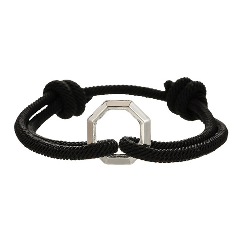 Cross-border fashion beaded bracelet for men, woven band, simple adjustable cord, student jewelry, niche bracelet.