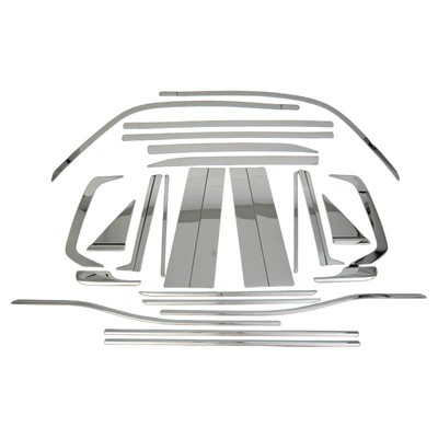 Prado LC250 window trim strip: Şüşə kənarı xromları/moldingləri