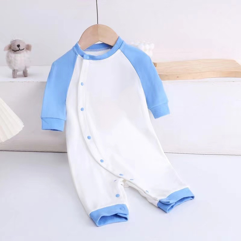 Baby jumpsuit i bomull för nyfödda höst vinter babypyjamas_voghion.com